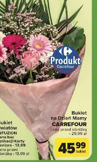 Carrefour Bukiet kwiatów na dzień mamy Carrefour oferta