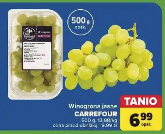 Carrefour Winogrona białe bezpestkowe Carrefour Targ Świeżości oferta