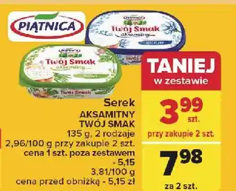Carrefour Serek aksamitny klasyczny Piątnica Twój Smak oferta