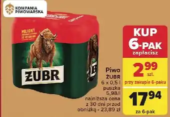 Carrefour Piwo Żubr 1768 oferta