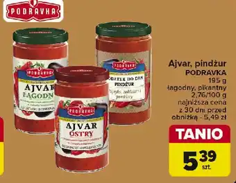 Carrefour Pasta warzywna pindżur Podravka oferta