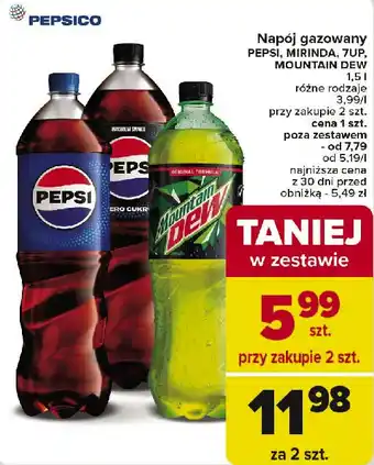 Carrefour Pepsi Zero Cukru 1.5L oferta