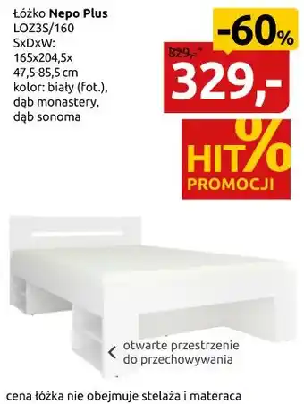 Black Red White Łóżko Nepo Plus LOZ3S/160 oferta