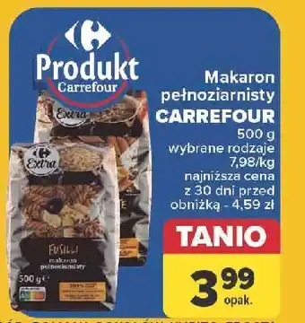 Carrefour Makaron świdry Carrefour Extra oferta