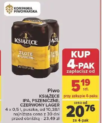 Carrefour Piwo Książęce Czerwony Lager oferta