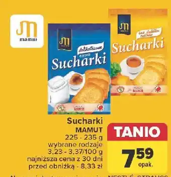 Carrefour Sucharki extra delikatesowe Mamut oferta