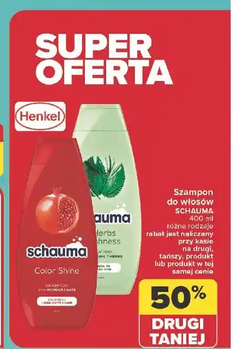 Carrefour Szampon do włosów ziołowy Schauma 7 Herbs oferta