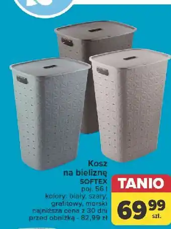 Carrefour Kosz na pranie softex 56 l Curver oferta