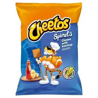 Odido Cheetos Spirals Chrupki kukurydziane o smaku serowo-ketchupowym 80 g oferta