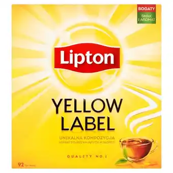 Biedronka Lipton Yellow Label Herbata czarna 184 g (92 torebki) oferta
