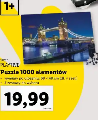 Lidl Puzzle Playtive oferta