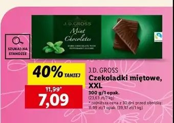 Lidl Czekoladki miętowe J.d.gross oferta