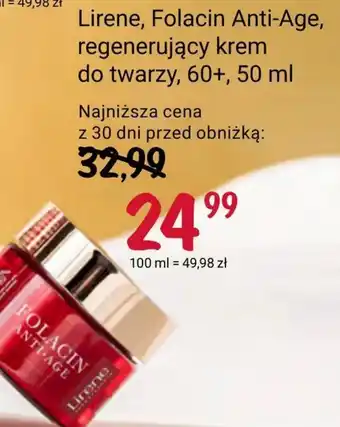 Rossmann Krem do twarzy Lirene oferta