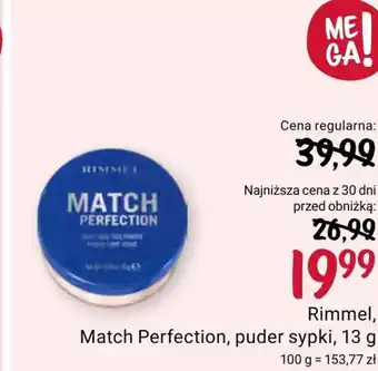 Rossmann Puder Rimmel oferta