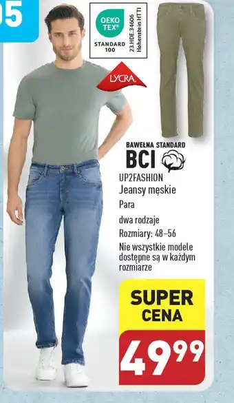 ALDI UP2FASHION Jeansy męskie oferta