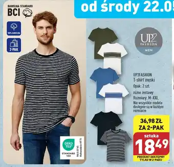 ALDI UP2FASHION T-shirt męski 2 szt. oferta
