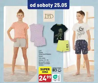 ALDI L&D Piżama dziewczęca/chłopięca oferta