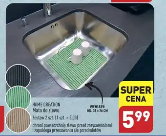 ALDI HOME CREATION Mata do zlewu 2 szt. oferta