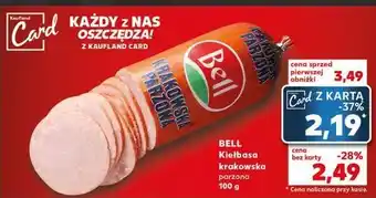Kaufland Kiełbasa krakowska parzona Bell Polska oferta