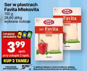 Delikatesy Centrum Ser w plastrach Favita Mlekovita 150g oferta