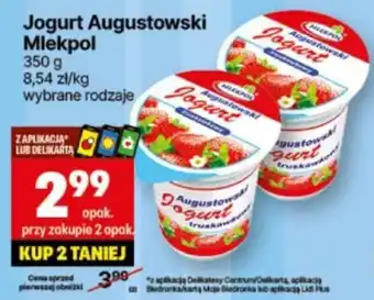 Delikatesy Centrum Jogurt Augustowski Mlekpol 350g oferta