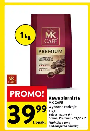 Intermarche Kawa ziarnista MK CAFE 1 kg oferta