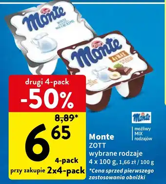 Intermarche Monte 4 x 100 g oferta