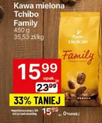 Delikatesy Centrum Kawa mielona Tchibo Family 450 g oferta