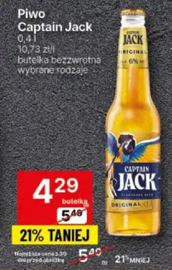 Delikatesy Centrum Piwo Captain Jack 0,4 l oferta
