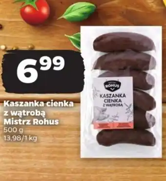 Netto Kaszanka cienka z wątrobą Mistrz Rohus 500 g oferta