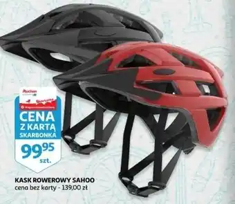 Auchan Kask rowerowy czerwony Sahoo oferta