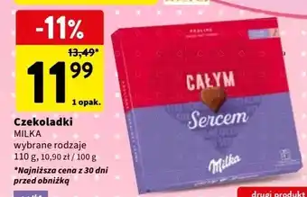 Intermarche Bombonierka serce Milka oferta