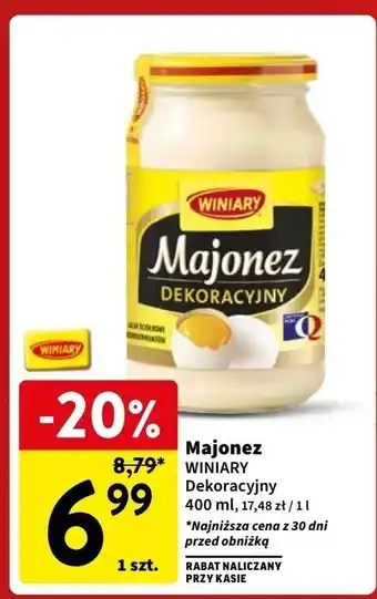 Intermarche Majonez dekoracyjny Winiary oferta
