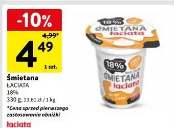 Intermarche Śmietana 18% Łaciata oferta