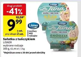 Intermarche Sałatka z tuńczykiem w stylu śródziemnomorskim Lisner La Tuna oferta