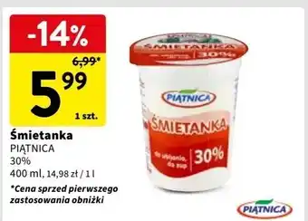 Intermarche Śmietanka 30% Piątnica oferta