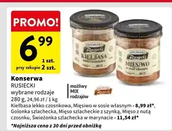 Intermarche Mięsiwo w sosie własnym Spichlerz Rusiecki oferta