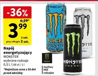 Intermarche Napoj energetyczny Monster Energy Ultra oferta