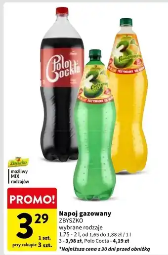 Intermarche Napój Zbyszko 3 Cytryny oferta