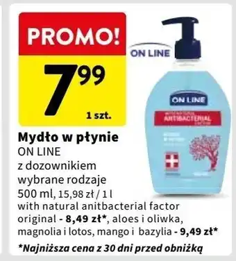 Intermarche Mydło w płynie aloes i oliwka On Line oferta