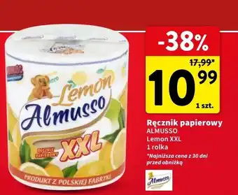 Intermarche Ręcznik lemon Almusso Xxl oferta