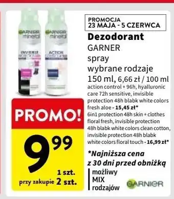 Intermarche Dezodorant floral touch Garnier Mineral Invisible Protection oferta