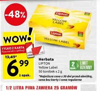 Intermarche Herbata Lipton Yellow Label Tea oferta