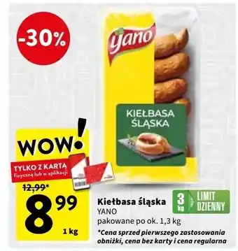 Intermarche Kiełbasa śląska Yano oferta
