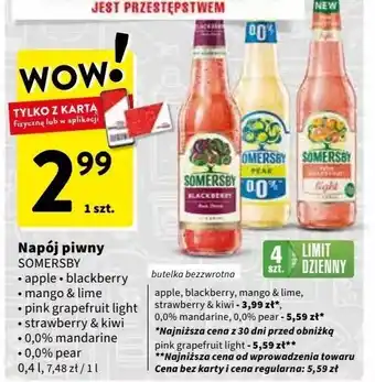 Intermarche Piwo Somersby Mango & Lime oferta