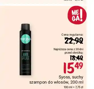 Rossmann Szampon do włosów Syoss Anti-Dandruff Anti Grease oferta