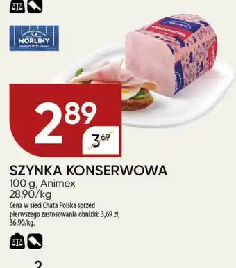 Chata Polska SZYNKA KONSERWOWA 100 g oferta