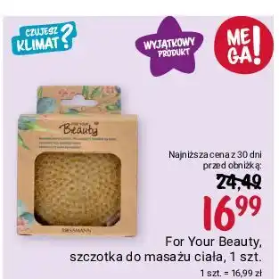 Rossmann Szczotka kąpielowa do masażu ciała For Your Beauty oferta