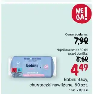 Rossmann Chusteczki wilgotne z witaminą e Bobini Baby oferta