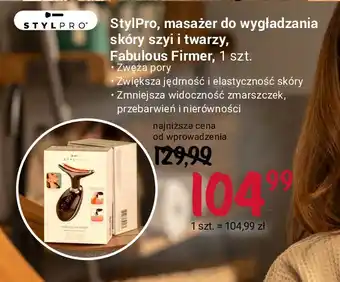 Rossmann Masażer do wygładzania skóry szyi i twarzy Stylpro oferta